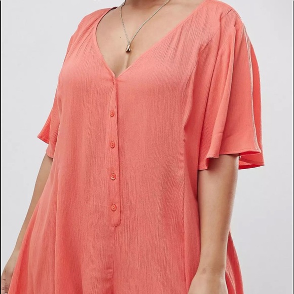 ASOS coral romper - Picture 1 of 5